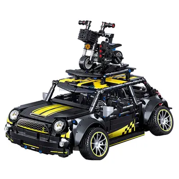 En F56 Güvenlik Mini Araba 1: 14 Model Süper Hızlı Araba Yarışı C020 Tuğla Seti Öfkeli Oyuncaklar Çocuklar İçin Hediye