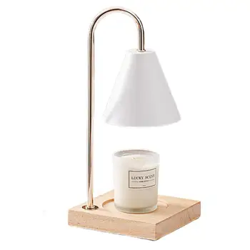 Erime balmumu ışık yumuşak ışık dekoratif basit masa yanında mum ısıtıcı ışık yatak odası için