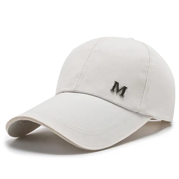 Erkek Doruğa Kap Ayarlanabilir Nefes Spor Kap Uzun Ağız Güneş Koruyucu beyzbol şapkası Erkekler İçin Moda Erkek Snapback Şapka Kapaklar