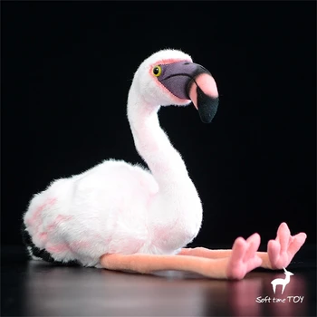 Flamingo Yüksek Sadakat Anime Sevimli Peluş Kuş peluş oyuncaklar Gerçekçi Hayvanlar Simülasyon Dolması Bebek Kawai Oyuncak Hediyeler Çocuklar İçin
