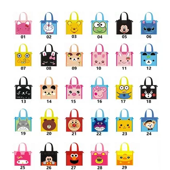 Hello Kitty öğle yemeği çantası Kawaii Su Geçirmez Karikatür Taşınabilir çocuk Tote Çanta Öğrenci Öğle Yemeği Pirinç Bento Çantası Öğretici Çanta