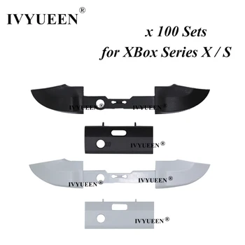 IVYUEEN 100 Takım XBox Serisi S X Denetleyici RB LB Tampon Düğmeleri Orta Çubuk Tutucu Yedek Onarım Parçaları Aksesuarları