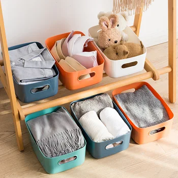 Japon Tarzı saklama kutusu Iç Çamaşırı Elbise Organizatör Takı Kalem Makyaj Çantası Oyuncak Sepeti Mutfak Eşyaları plastik saklama kutusu