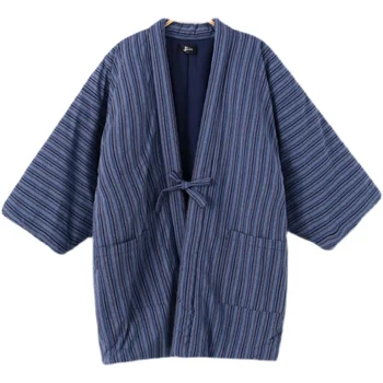 Kalınlaşmak Kimono Haori Kış Kadın Yüksek Kaliteli Japon Hırka Sıcak Yastıklı pamuklu ceket Rahat Ev Giysileri Gevşek Palto