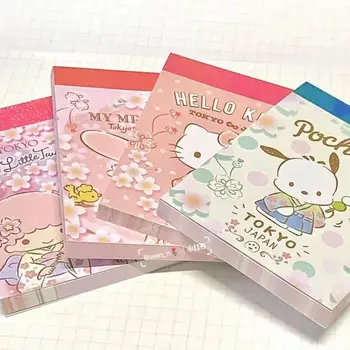 Kawaii Sanrio Karikatür Taşınabilir Yapışkan Not Mini Not Defteri Hello Kitty Geri Okul Sezonu Yaratıcı Çocuk Hediyeler