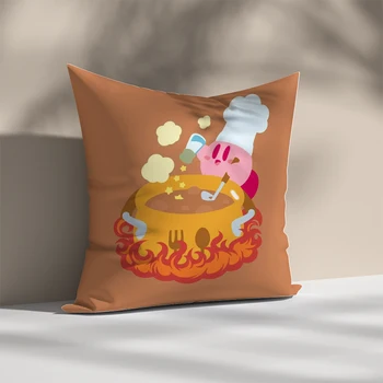 Kirbys Dekoratif Yastıklar minder örtüsü Yastık Hugs 45x45 Yastıkları Kapakları Çocuk Yastık Kanepe Anime Yatak Atmak Ev Dekor Kılıfları