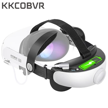 KKCOBVR Q2 Oculus Quest 2 Elite kafa bandı Pil Paketi İle Halo Askısı Durumda İçin Yedek Güç Bankası Quest2 VR Aksesuarı