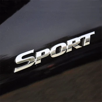 Krom Logo Araba Sticker SPOR Amblem Rozeti Kapı Dekorasyon Çıkartması Toyota Highlander için BMW HONDA VW KİA Opel Hyundai Araba Styling