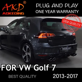 Kuyruk lambası VW Golf 7 2013-2017 İçin MK7 автомобильные товары Arka Lamba LED araba ışıkları Aksesuarları Golf 7.5 Arka Lambaları