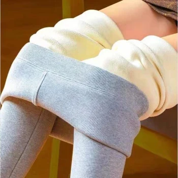 Kış Kadın Tayt Yüksek Bel Sıcak Tutmak Legging Kadın Artı Kadife Tayt Moda Rahat Sıcak pantolon