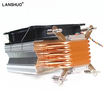 LANSHUO Soğutucu CPU X97 2011v3 V4 en iyi bütçe Cpu soğutucu 6 ısı borusu 120mm RGB fan LED soğutma fanı X79 X99 X299 Yeni Gelenler Sıcak