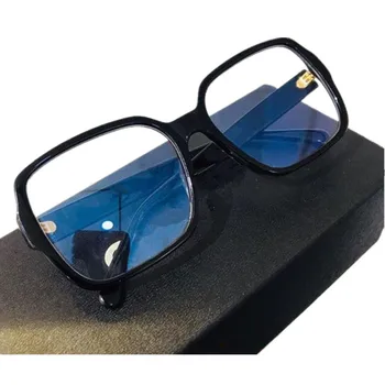 Lüks Tasarım güneş gözlüğü çerçevesi Tüm Maç Kadınlar Büyük Kare Anti-Mavi Işık Gözlük Tahta Fullrim 56-17-140 Reçete