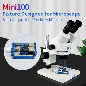 MaAnt Mini100 Klip 360 Evrensel Mini 100 Kaplan Fikstür iPhone Kamera PCB Tutucu CPU Tutkal Çıkarma Mikroskop Tamir Araçları