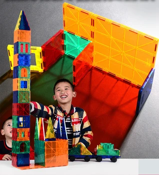 Manyetik Adet Yapı Dağınık Renkli Pencereler Gölge İnşaat IDY Manyetik Performans Yaratıcı Tasarımcılar Oyuncaklar Çocuklar için