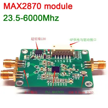 MAX2870 modülü RF sinyal kaynağı 23.5-6000MHz 6Ghz 0.5 PPM yüksek hassasiyetli düşük gürültü PLL faz kilitli döngü AMATÖR radyo Amplifikatör