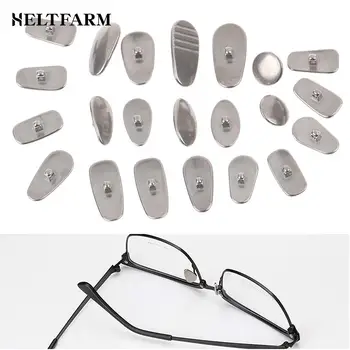 Metal burunluklar Titanyum Alaşımlı Gözlük burunluklar Gözlük Burun Yastıkları Yuvarlak Gözlük Aksesuarları
