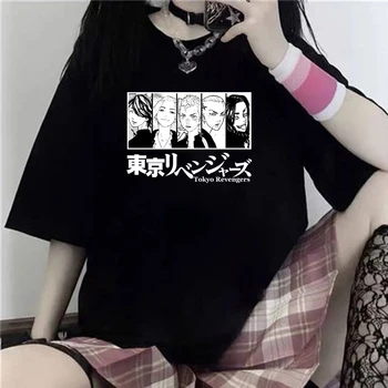 Mikey Draken Kazutora Baji Takemichi T - shirt Kadın Erkek Tokyo Revengers T Shirt Pamuk Kısa Kollu baskı t-shirt Bayan Üstleri