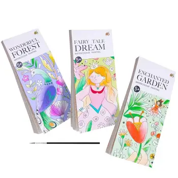 Mini Cep Suluboya Kitap 20 Resim Yaratıcı Bahçe boya seti Aşınmaya Dayanıklı Şeffaf Doku Suluboya Boya Oyuncaklar Çocuklar için