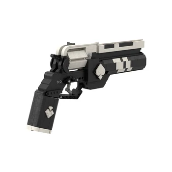 MOC Oyunu Silah Silah Maça Ace Tabanca Yapı Taşları Seti Generalist Kabuk Hayalet Tuğla Modeli DIY Çocuk Bulmaca Oyuncaklar Hediyeler