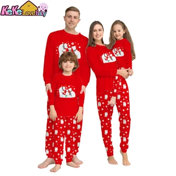 Noel Aile Eşleştirme Pijama Seti 2022 Noel Ayı Yetişkin Çocuk Pijama Bebek Aile Bak Anne Ve Kızı Baba Oğul Giysileri