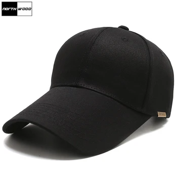 NORTHWOOD Uzun Ağız Golf Siyah Kap Kaliteli Marka Yaz erkek beyzbol şapkası Katı Baba Şapka Kadınlar İçin Gorro Snapback Kemik Casquette