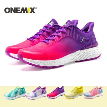 ONEMIX 2022 Yeni Yol koşu ayakkabıları Erkekler Örgü Uppers Spor Ayakkabı Açık Atletik Koşu Erkekler İçin Tenis ayakkabıları Kadın Boyutu 35-47