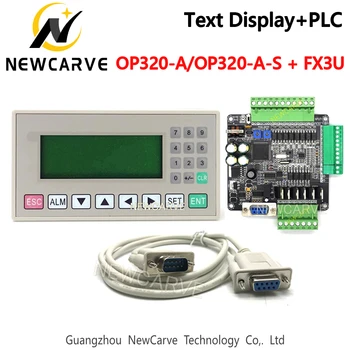 OP320-A OP320-A-S metin ekranı endüstriyel kontrol panosu Ve FX3U 14/24/48/56 PLC DB9PIN İletişim Kablosu NEWCARVE