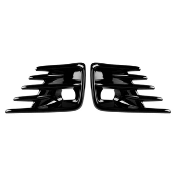 Parlak Siyah Araba Tampon Sis farı ızgarası Sis Lambası Kapağı Trim İçin 2020 -2022 Honda City GN Hatchback