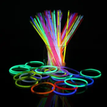 Parlak çubuk kolye Bilezikler Renkli Plastik Komik Düğün Resepsiyon parlak çubuk kolye s ev Dekor parıltılı ışıltı Sopa Aydınlık Sopa