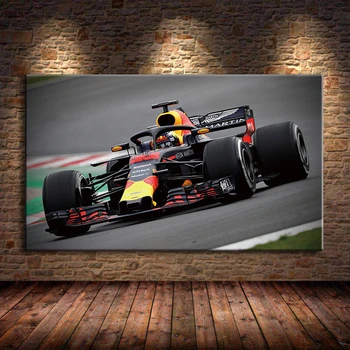 Resim Mclaren F1 Yarış Arabası Duvar Sanatı Araç Posterler Baskılar Tuval Yarış Pisti Yarış Spor Tuval Boyama Oturma Odası Yatak Odası