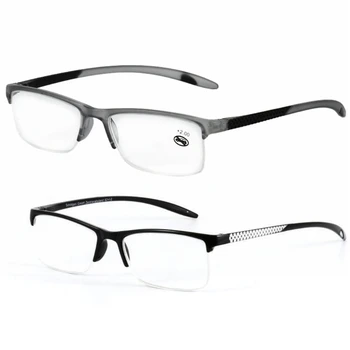 Retro okuma gözlüğü Erkekler 1.0-4.0 Presbiyopik Gözlük Tam Çerçeve + 1.0 İla + 3.5 Taşınabilir W715