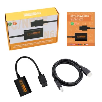 Retro video oyunu Konsolu Adaptörü 1080P HDMI uyumlu Dönüştürücü Sinyal Dönüştürme Desteği PAL/NTSC için N64 / SNES / SFC / NGC