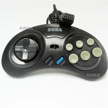 toptan Oyun Denetleyicisi SEGA Genesis için 6 Düğme Gamepad SEGA Mega Sürücü Modu Hızlı Yavaş 20 adet / grup Ücretsiz Kargo