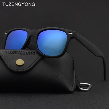 TUZENGYONG Moda Markaları erkek Polarize Güneş Gözlüğü Klasik Kare UV400 güneş gözlüğü Gözlüğü Aksesuarları Kadınlar İçin / Erkek Oculos