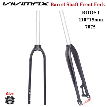 VIVIMAX MTB bisiklet çatalı Boost 26 27.5 29 Varil Mil Ön Çatal Tüm Alüminyum Alaşım MTB Bisiklet Aksesuarları