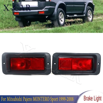 X ARABA Kuyruk Lambası Sis Lambası Araba Aksesuarları Sol / Sağ Arka Tampon Reflektör İşık Mitsubishi Pajero MONTERO Sport 1999-2008 İçin