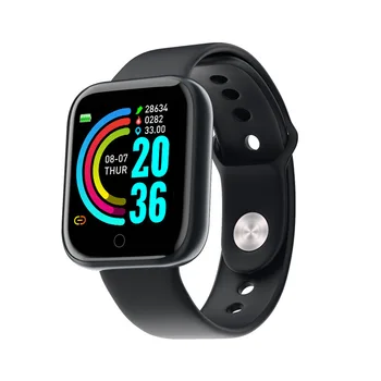Y68 akıllı saat Erkekler Kadınlar Smartwatch Kalp Hızı Kan Basıncı Monitörü Spor İzci İzle akıllı bilezik Android ve IOS için