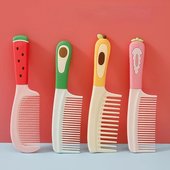 Yeni Sevimli Meyve Kolu Kuaförlük Tarak anti-statik Şeker Renk Yüksek Kaliteli Saç Spk Kızlar Kadınlar için Çocuklar Saç Tarak