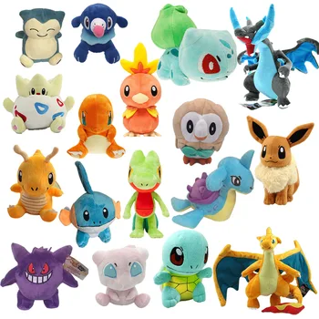 Yeni çeşitleri Pokémon bebekler, anime evcil hayvanlar, Pikachu, Jenny, Kaplumbağalar, Gengar ve diğer peluş oyuncaklar En iyi doğum günü hediyeleri Kawaii