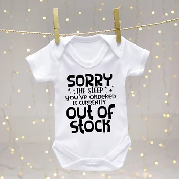 Yenidoğan Bebek Bodysuit Üzgünüm Sipariş Ettiğiniz Uyku Şu Anda Stokta Toddler Kız Kıyafetler Giysileri Bebek Romper Hediyeler