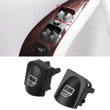 YENİ Pencere Anahtarı Düğmesi Kapakları Mercedes Benz için W203 W208 C Clk Sınıfı Ön Sol + Sağ Pencere Anahtarı Tamir Düğme Kapakları