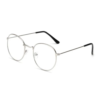 Yuvarlak okuma gözlüğü Metal Prebiyopi Gözlük Erkekler Kadınlar İçin Hipermetrop Gözlük Gözlük Çerçevesi Diyoptri 0 İla 4.0