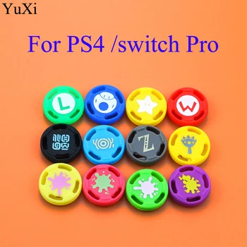 YuXi 1 ADET PS4 Slim Pro Thumb Çubuk Kavrama Kapaklar Nintendo Anahtarı Pro Denetleyici Joystick Kap Analog Sopa Düğmesi XBOX 360