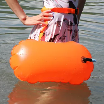 Yüzme hayat kurtarıcı şamandıralar Kalınlaşmış Yüzme Şamandıra Tek PVC Hava Yastığı Yüzme Can Simidi Şamandıra dalış sürüklenen su sporları