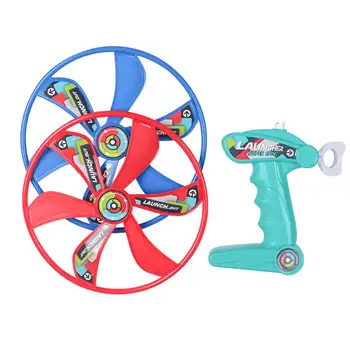 Çekme Uçan Daire-Kordon Gökyüzü Spin Oyuncaklar Çocuklar İçin Uçan Disk Başlatıcısı Spinner Erkek Kız KÖK Açık Oyuncak doğum günü hediyesi
