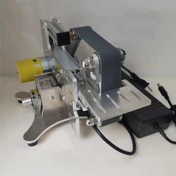 Çok fonksiyonlu Mini Kemer Makinesi DIY Parlatma Taşlama Makinesi Masaüstü Ev elektrikli Kemer Raf Aracı 180 W