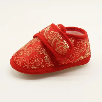 0-18M Klasik Çin Rüzgar Bebek Yumuşak Ayak okul ayakkabısı Bebek Yenidoğan Prewalker Çocuk Erkek Kız bebek ayakkabısı 2021