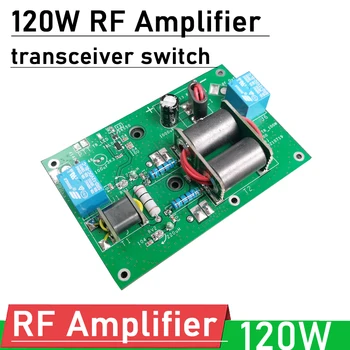 120W Doğrusal RF güç amplifikatörü otomatik alıcı-verici anahtarı Amatör radyo kısa dalga SSB HF AM CW AMATÖR dalga 13.56 MHz RFID Sinyal