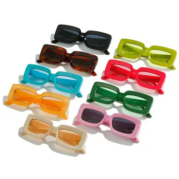 2023 Bayanlar Popüler kadın Dikdörtgen Güneş Gözlüğü UV400 Büyük Çerçeve Marka Tasarım Erkekler güneş gözlüğü Yaz Trendi Yeni Gözlük Dropship