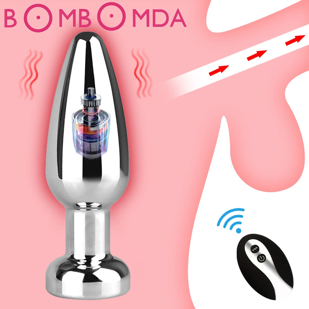 Metal Anal Vibratörler Butt Plug Kablosuz Uzaktan Vibratör Erkek prostat masaj aleti Yetişkin Seks Oyuncakları Erkekler Kadınlar için Eşcinsel Anüs Erotik Oyuncaklar Görüntü 0
